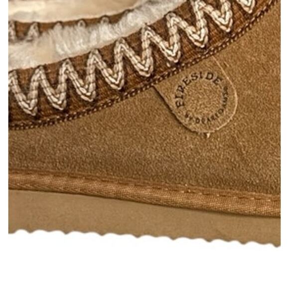 Fireside by Dearfoams Grafton Genuine Shearling Suede Clog Slippers 12 main image 3